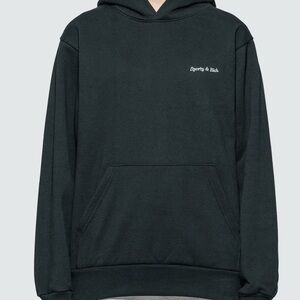 Sporty & Rich Green and White Hoodie Sweatshirt